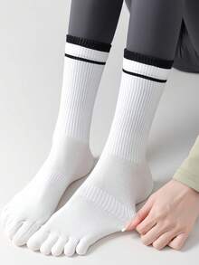 1 双/4 双可爱狗头瑜伽袜，女士五指瑜伽防滑袜，瑜伽和普拉提防滑长袜，女士瑜伽防滑长袜，适合纯芭蕾和舞蹈训练