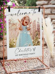 Customized Baby Shower Sign,Birthday Party Welcome Sign, Birthday Welcome Sign Photo, Birthday Party Sign, Party Welcome Sign, Party Sign, Welcome Sign, Mother's Day, Father's Day, Graduation Season Gifts Back To School,Multi-Functional,Ornamental,Letter,Stylish,Modern,Colorful,Cute,Adorable,Casual,Custom,Personalised,Unique,Customized,Ideal Gifts For Him,Ideal Gifts For Her