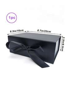 Foldable Thick Cardboard Gift Box, Rectangular, Magnetic Lid, With Ribbon, Suitable For Groomsmen Proposal, Wedding, Christmas, Halloween, Birthday Gift Packaging - Multicolor - View 18
