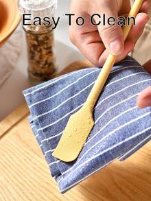 Mini Dual-Head Silicone Scraper, Reusable, Small Jar Scraper, Mini Jam Scraper, Dual-Head Mini Silicone Spoon Scraper, Long Handle Silicone Jar Scraper, Suitable For Kitchen And Beauty - White - View 6