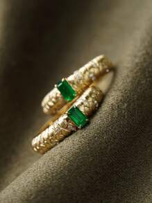 1 Stück handgefertigter eleganter Retro-Ring aus 925er Sterlingsilber mit Zirkonienstein, vielseitiges Design geeignet für den täglichen Gebrauch von Frauen, Festivalpartys, Schmuckgeschenk
