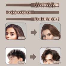 3 In 1 Small Round Brush Kit, 3/7 1/2 5/8 Inch Barrel HairBrush For Blow Drying, Soft Bristles Style Volumize Hair Brush For Women Men, Short Hair, Bangs, Roots, Curling, Straight - #11/ #13/ #16 Round Brush Set