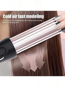 Rizador de aire frío, plancha para rizar el cabello 2 en 1, rizador y alisador para todo tipo de peinados, 3 temperaturas ajustables, protección capilar con tecnología de aire frío - Tipo de Enchufe A USA (110-127V) - Ver 3