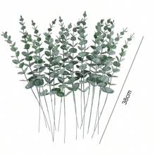 5/10/20/30Pcs Eucalyptus Stems Artificial Plants Faux Eucalyptus Branches Faux Eucalyptus Stem For Home And Office Use Artificial Flower Bouquet Center Piece Wedding Decoration Christmas Decoration