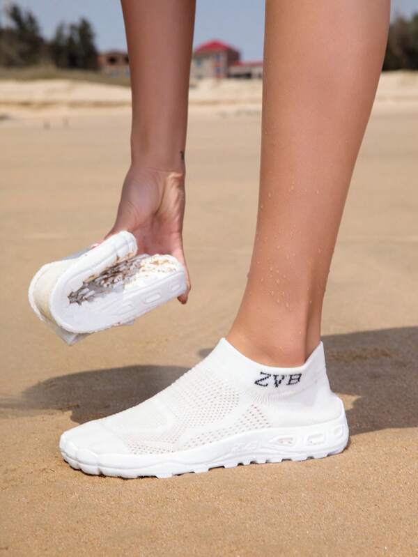 ZVB Women's Soft Bottom Water Shoes, Suitable For Barefoot Lovers, Swimming, Diving, Beach, Fishing, Outdoor Quick-Dry Summer Sandals, Anti-Slip Breathable Water Shoes