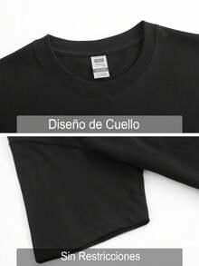 100% cotton T-shirt | Shipped from Mexico | High-quality breathable fabric | Women's black and white loose short-sleeve printed cotton Floral Hedgehog Design On Black Trendy and sporty round neck casual top - Negro - Ver 5