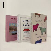 3pcs/4pcs Minimalist Cream-Color Foldable Fake Books, Decorative Photography Props, Cute Creative Desktop Ornaments, Imitation Books, INS Style Decorative Book Models, Soft Decoration Art Design Props, Designer Luxury Modern Decorative Fake Books, Home Bookshelf Decor, Living Room, Coffee Table Stacked Book Decor