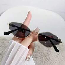 1 unisex klassische Metallbrille mit geometrischem Design und gemusterten Bügeln, geeignet für Laufsteg, Straßenfotografie, Dates, Alltag und Reisen