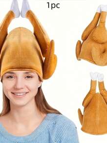 1 pezzo Cappello a forma di tacchino, elemento decorativo adatto per festival irlandesi, festival della birra, cappello da costume per vacanze
