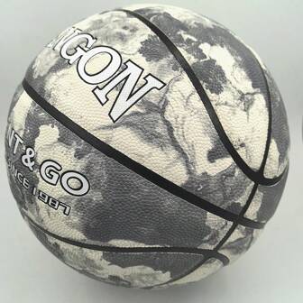 SIANGON Sportieve, hoogwaardige PU-basketbal met bloemenpatroon voor de lente, maat 5/6/7, binnen/buiten, ideaal cadeau