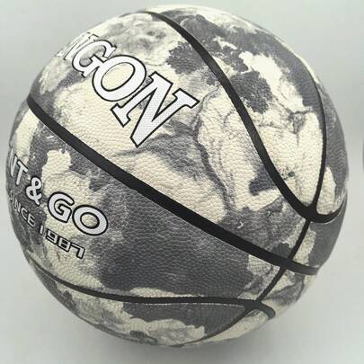 SIANGON كرة سلة من جلد صناعي بنمط زهري عصري ممتاز، المقاس 5/6/7، للاستخدام الداخلي والخارجي، هدية مثالية