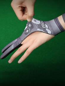 Guanti da biliardo professionali, guanti da snooker maschili con tre dita, dita complete in seta ghiacciata, traspiranti e antiscivolo, set singolo per mano sinistra, per donne