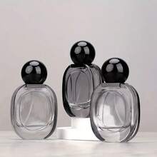 1pc Customizable 1.01 Oz Clear Glass Spray Bottle With Black Cap, Portable Refillable Cosmetic Sprayer Bottle, Perfect For Customizing Your Perfume And Other Liquid Containers - 30ml - View 7