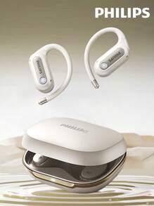 PHILIPS PHILIPS TAT4759 Bluetooth-Kopfhörer, Aufhänge-Stil, ANC Tiefe Geräuschunterdrückung, Surround-Sound, ENC Quad-Mikrofon Geräuschreduzierung, Hochauflösende Anrufe, schweißfest für Sport und Laufen, Kabellose Ohrhörer, kompatibel mit Smartphones & Computern