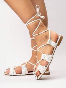 Slide Sandals - White - View 2