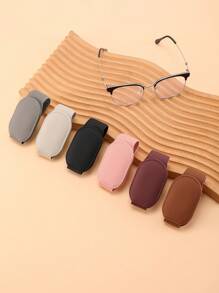 1pc Car Sunglasses Holder Glasses Hanger Clip For Car Sun Visor With Leather Adsorption Automotive Interior Accessories For All Eyeglasses