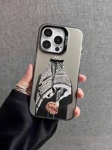 1pc Oil Painting Pattern Mobile Phone Case, Islamic Culture, Matte Anti-Drop Protective Camera Cover, Compatible With IPhone 11, 12, 13, 14, 15, 16 ProMax X, XS, XR, 16E, 15 Plus, Galaxy A03, Galaxy Series, OPPO, Realme, Vivo, Redmi, Infinix Hot 30, Note 30, Note 40 4G, Note 40 Pro, Note 40 Pro 5G, Smart 8, Hot 40 Pro, Honor X50i Waterproof Shockproof Scratch Resistant