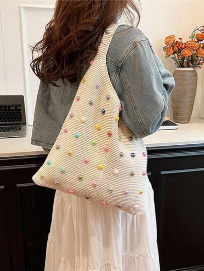 Nowości Torba na ramię i pod pachami, duża pojemność torby na zakupy, swobodny styl wakacyjny