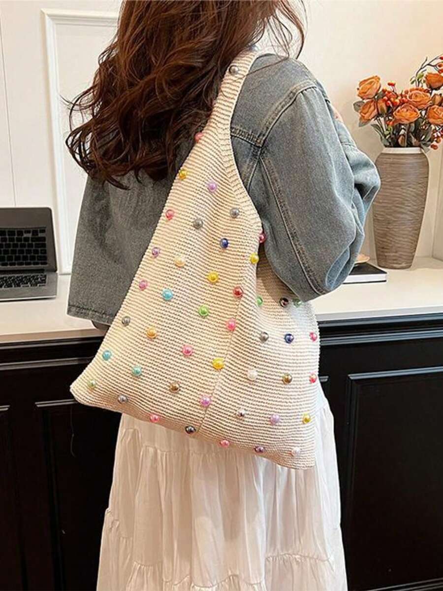 Nowości Torba na ramię i pod pachami, duża pojemność torby na zakupy, swobodny styl wakacyjny