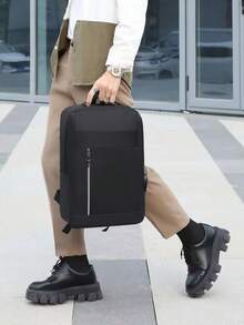 [Large Capacity] Business Laptop Backpack Lightweight Travel Rucksack For Men, New Casual Backpack With Large Capacity, 16 Inches - Black - View 5