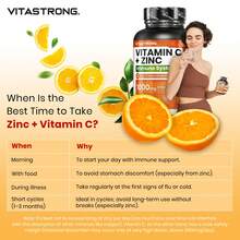 Vitamin C 1000mg With Zinc Vitastrong, 150 Vegan Tablets (5 Month Supply), High Dose For Immune Defenses, Premium Quality With Pure Vitamin C - Others - View 7