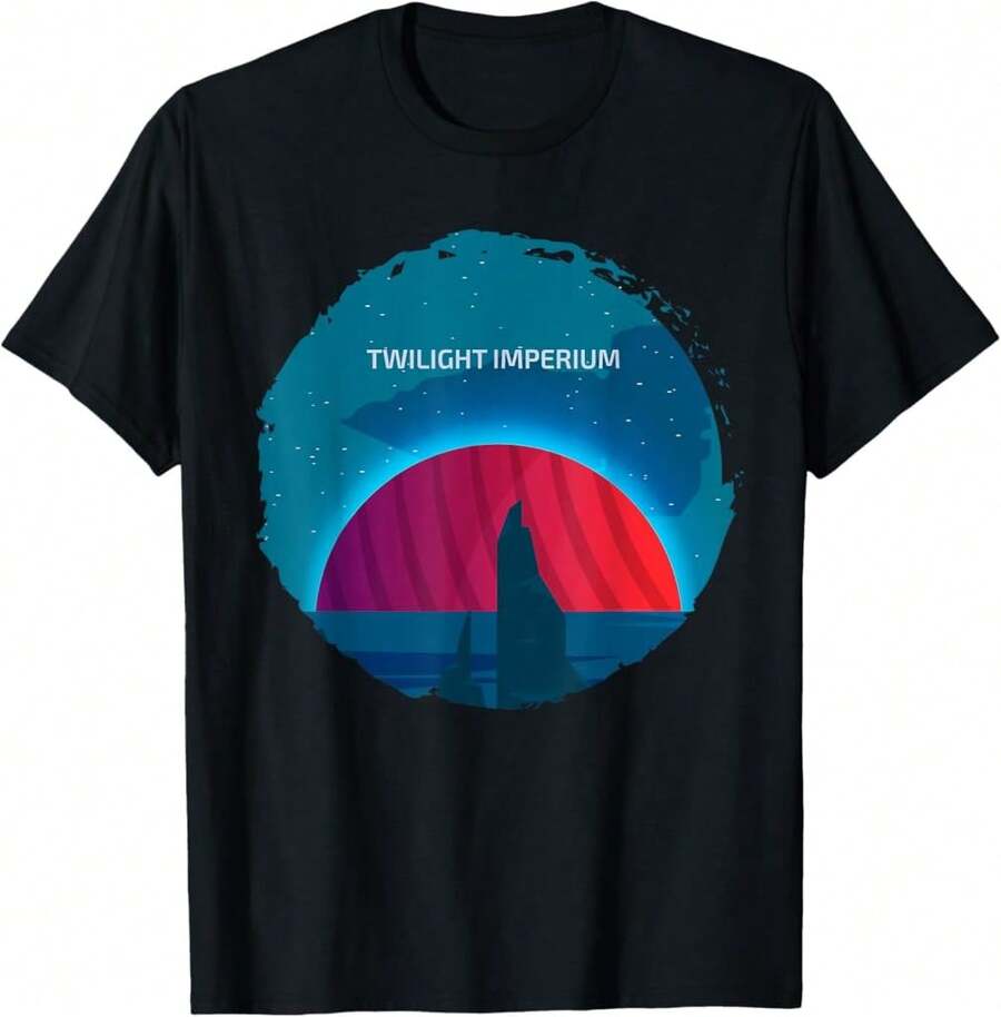 Twilight Imperium -Board Game Design-Tabletop Gaming Clothes T-Shirt Valentine's Gift For Her Anniversary Gift For Wife - Black - View 1