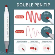 Multiple Colors Alcohol Markers,168/120/80/60/48 Colours Double Tipped Alcohol Markers,Give Impermeable Mat,Chisel & Brush Alcohol-Based Art Marker Set For Adults Coloring Illustration,Great Value Pack For Students Art Class- Refillable Ink Back To School