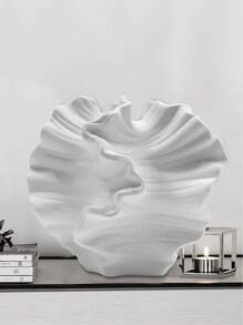 Modern Minimalist Creative Resin Vase Ornaments, Living Room Hall TV Cabinet, Office Desktop Home Decoration Vase, Luxury High-End Art Flowerpot, Home Tile Pizza Style Coffee Table TV Cabinet Ornaments Decoration.