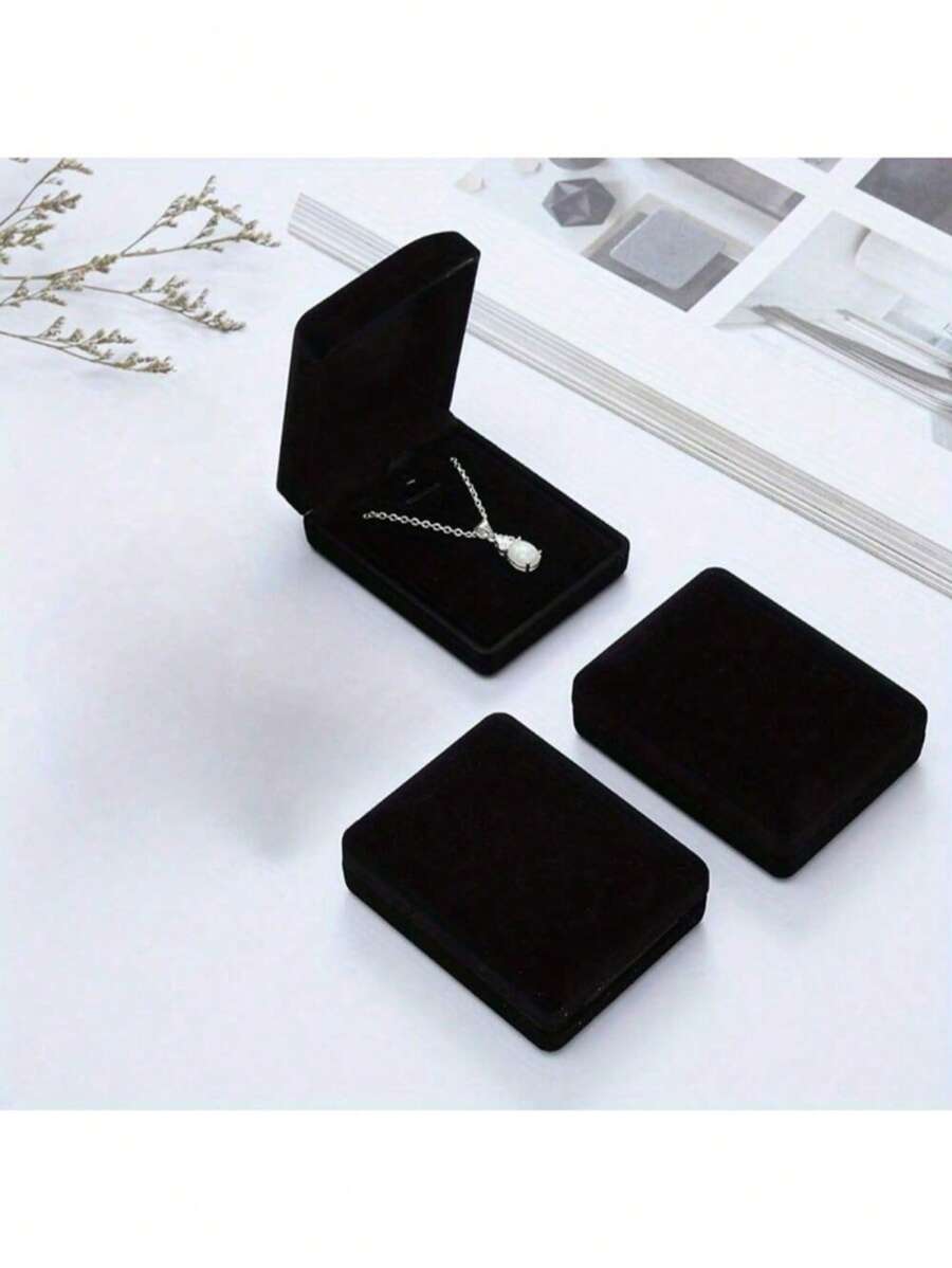 1pc Necklace Box, Pendant Box, Jewelry Organizer, Gift Packaging Box, Jewelry Storage Container For Trinket, Vmother's Day Gift Wrap Storage Box Gift Wrap Storage