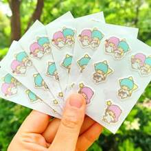 Sanrio 1pc 36PCS Characters Mosquito Repellent Stickers Set (7 Styles) - Cute Hello Kitty Kuromi Aesthetic Patches For Summer Festivals, Christmas Halloween Party Supplies, Outdoor Music Events, Travel Gear & Tech Accessories - Natural Citronella Anti-Bug Decals