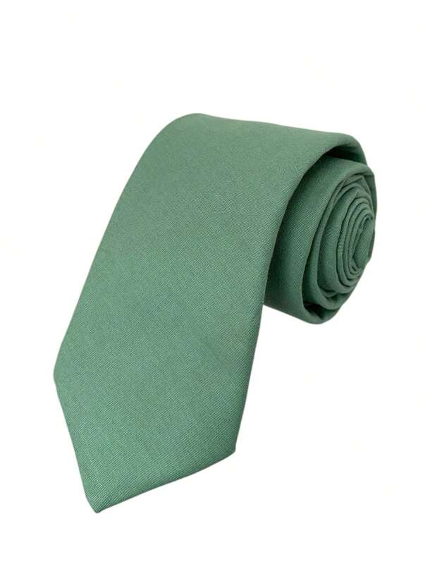 top ties Gravata Verde Oliva Tricoline Lisa Fosca Social Para Padrinhos, Casamentos e Eventos