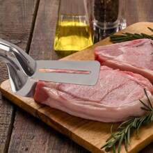 2-In-1 Stainless Steel Multipurpose Fish Spatula - Premium Stainless Steel Fish Spatula And Tongs - Non-Stick, Heat Resistant, Multifunctional Kitchen Tool For Frying Fish, Flipping And Steak Handling - Suitable For Home And Restaurant Kitchen, Fish Frying Spatula, Outdoor Grill Tool, BBQ Spatula, BBQ Tongs