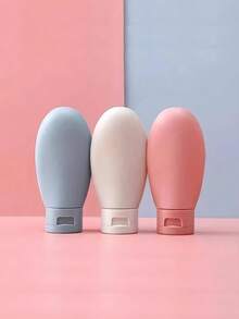 1/3Pcs Travel Bottles, Refillable Silicone Travel Bottles, Leak Proof Refillable Squeezable Containers , Travel Essentials, 60ML Travel Bottles & Containers, Small Mini Empty Plastic Squeeze Bottles For Travel Toiletries, Shampoo And Conditionerfor Liquid Shampoos Soap And Toiletries, Suitable For Fall Decor, Traveling, Holiday, Travel Essentials Home Bathroom Decor. Back To School - Multicolor - View 9