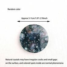 1 Pezzo Pietra Naturale Levigata a Fette Rotonde in Agata Grigia e Agata Muschiata a Forma Rotonda Come Ornamento da Ufficio, Regalo e Decorazione per la Casa