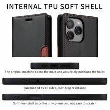 Wallet With Card Slot RFID Blocking Magnetic Flip Faux Leather Case Compatible With Iphone ForSamsung Galaxy Compatible With Xiaomi Redmi Pixel OPPO Realme Xperia Soft Business Shockproof Cover