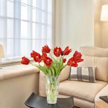 3 piezas de tulipanes artificiales de tacto real, de alta calidad, muy populares en Arabia Saudita, para decoración de hoteles, oficinas, hogares, ramos de boda, decoración de mesas de comedor, Día de San Valentín, regalo