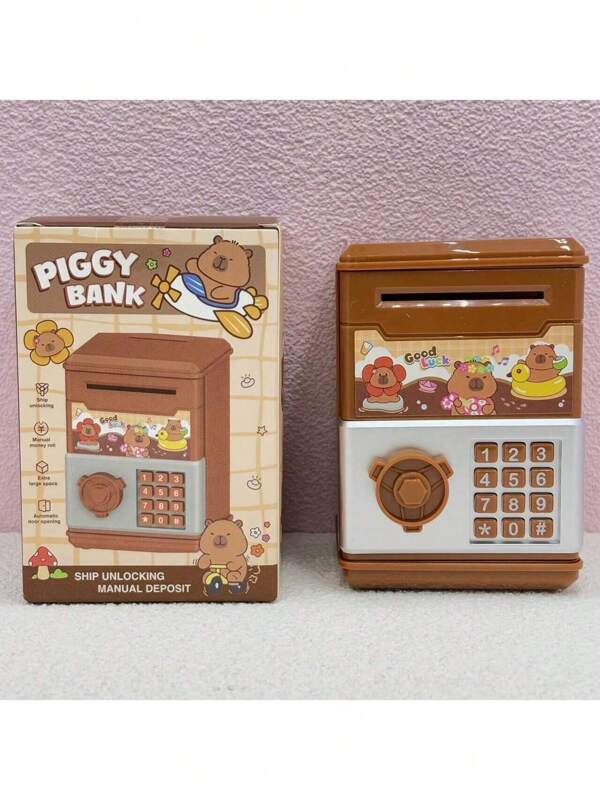 1pc Cute And Creative Piggy Bank New Men's And Women's Storage Piggy Bank Password Box Toys