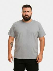 Kit 6 Men's Plus Size T-Shirts Shirt Plain Blouse Premium Cotton - 彩色 - 查看 5