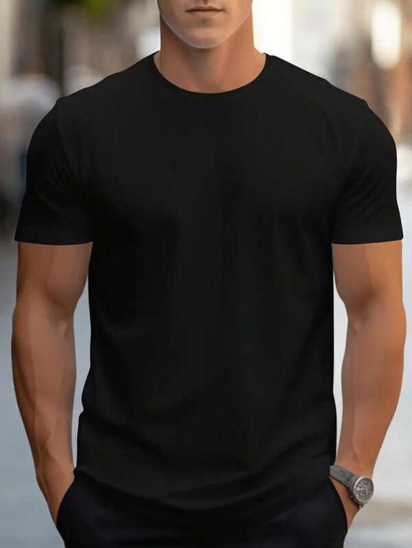 Camiseta Masculina Slim Fit Básica Qualidade Premium Leve Macia
