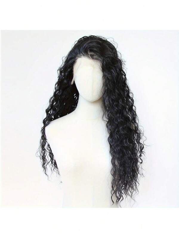Peluca de cabello humano con ondas de agua de 34 pulgadas, encaje frontal de 13x4, color natural negro, densidad de 150%, sin pegamento, con encaje transparente, precortado, previamente recortado con línea de cabello natural alrededor y cabello de bebé adaptable. Peluca de cabello humano sin pegamento (Peluca Bob de 8-16 pulgadas)