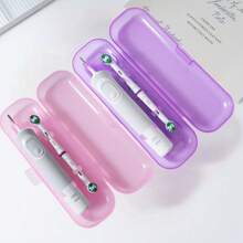1/2/3Pcs Travel Electric Toothbrush Storage Box ,Portable Travel Container Simple Toothpaste Storage Box, Portable Toothpaste Container Case Safely Store Toothbrush Heads Suitable ,For Daily And Travel Camping Home Business Back To School - Multicolor - View 13