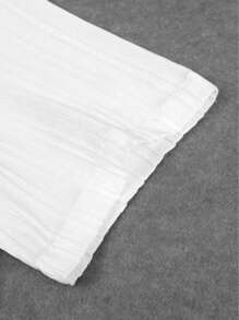 Conjunto de camisa de manga corta de un solo pecho y pantalones de unicolor para hombre de talla grande