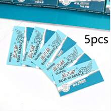 1pc Stainless Steel Men's Manual Thumb Shaving Razor With Razor Stand, New Model Shaver Kit With Double-Edged Folding Razor Blade For Shaving, Trimming