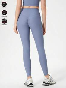 Damen Bauch-kontrollierende hohe Taille Leggings, Yoga Hosen schlank sitzend hohe Taille Kompression Strumpfhosen für Workout
