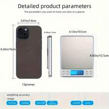 SOKANY High Precision (0.01g) Electronic Food Scale, Kitchen Scale, Baking Scale. Uses 2 AAA Batteries. Multiple Units Freely Switchable, With HD LCD Display. Stainless Steel Surface, Waterproof And Dustproof, Wear-Resistant, Suitable For Home Baking And Cooking, An Essential Tool For Kitchen Weighing. - Silver - View 6