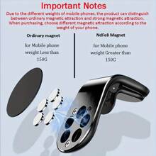 Soporte magnético para teléfono de coche, soporte para teléfono de salida de aire para automóviles, adecuado para dispositivos de navegación dorados, soporte magnético en forma de L