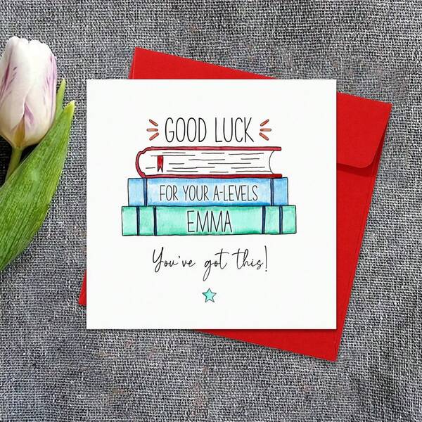بطاقات التوفيق في الامتحان، بطاقات A-Level، GCSE، بطاقات الامتحان، بطاقات التخرج، بطاقات التمنيات بالتوفيق، هدية مثالية للأصدقاء