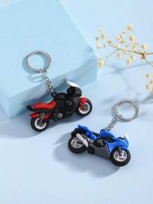 1 Pc Creative Motorcycle Shaped Keychain, Miniature Motorbike Key Chain, Motorcycle Lover Souvenir Gift