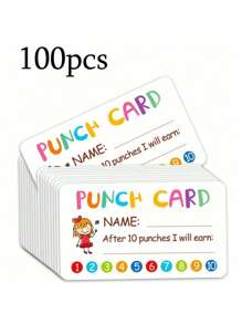 50pcs Creative Children Behavior Incentive Reward Small Cards (50pcs/Set),Back To School,School Supplies