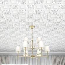 10/20/30/50pcs 35*35cm Self-Adhesive 3D Wall Stickers, White, Living Room Bedroom Wall Renew Decor, Waterproof Mildew-Proof Wall Paper, Dormitory Office Ceiling Decor Foam Wall Decals - Multicolor - View 11